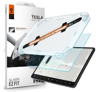 Spigen Tesla EZ Fit Refill Anti Glare kijelzővédő üvegfólia (Model Y/3) (1db)