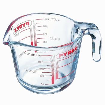 Pahar de măsurare din sticlă Pyrex 0,25 l, 9 x 8cm, 250 ml
