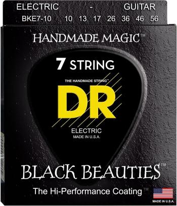 DR Strings Black Beauties BKE7-10 Struny pro elektrickou kytaru