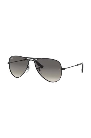 Dětské sluneční brýle Ray-Ban Junior Aviator černá barva, 0RJ9506S