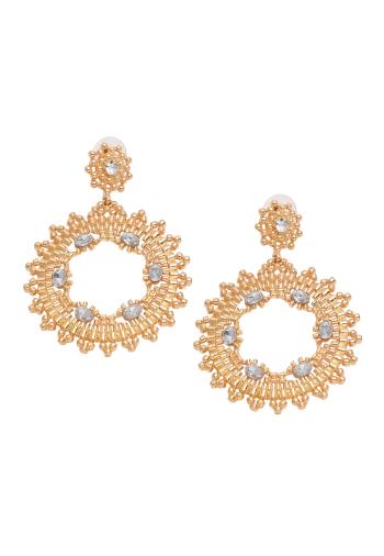 SOHI Fülbevalók ' Cressida '  arany / átlátszó