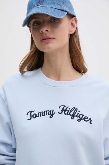 Bavlněná mikina Tommy Hilfiger dámská, s aplikací, WW0WW42615