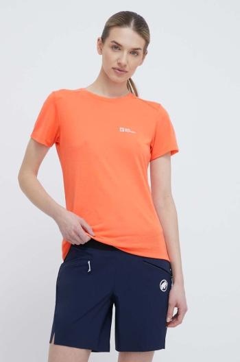 Sportovní tričko Jack Wolfskin Vonnan oranžová barva, 1810061