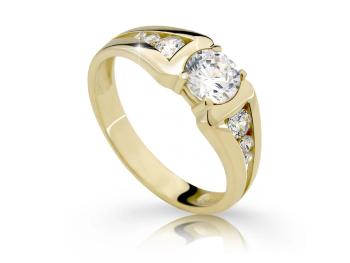 Cutie Jewellery Nádherný zlatý prsten se zirkony Z6881-2352-10-X-1 51 mm