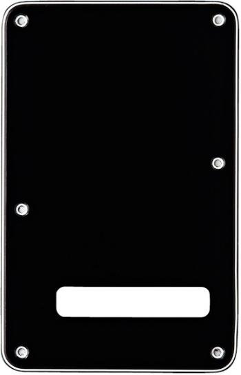 Fender Stratocaster Backplate, Black (B/W/B), 3-Ply