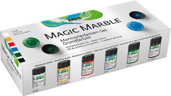 Kreul Magic Marble Sada barev pro mramorování Basic Colours 6 x 20 ml