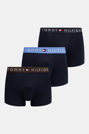 Boxerky Tommy Hilfiger 3-pack pánské, tmavomodrá barva