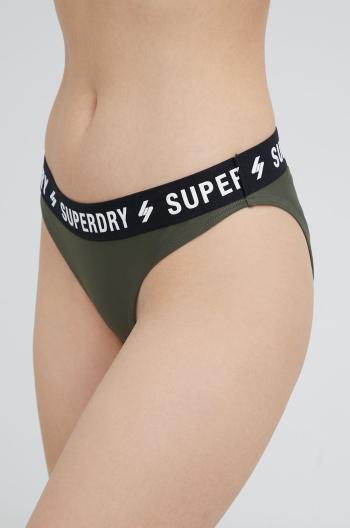 Plavkové kalhotky Superdry zelená barva