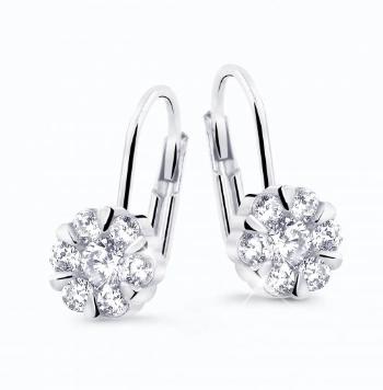 Cutie Diamonds Okouzlující visací náušnice z bílého zlata s diamanty DZ8039-55-00-X-2