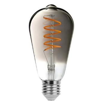 Rabalux Dekorativní LED filament žárovka s točeným vláknem, kouřového zabarvení skla, E27, ST64, 5W, 200lm, 2200K, 20000h.