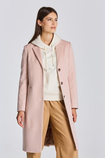 KABÁT GANT D1. WOOL BLEND TAILORED COAT SILVER PEONY