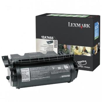 LEXMARK 12A7468 - originální toner, černý, 21000 stran