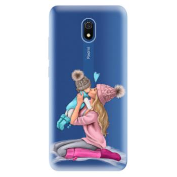 Odolné silikonové pouzdro iSaprio - Kissing Mom - Blond and Boy - Xiaomi Redmi 8A