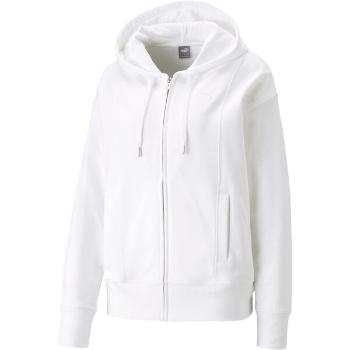 Puma HER FULL-ZIP HOODIE Dámská mikina, bílá, velikost