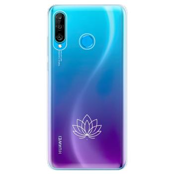 Odolné silikonové pouzdro iSaprio - čiré - Lotos - Huawei P30 Lite