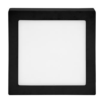 T-LED Černý přisazený LED panel hranatý 170x170mm 12W Barva světla: Studená bílá 102155