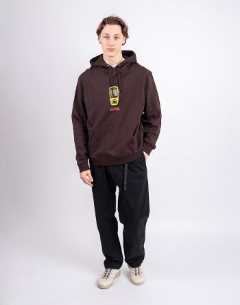 Gramicci GPS Hooded Sweatshirt DARK BROWN L