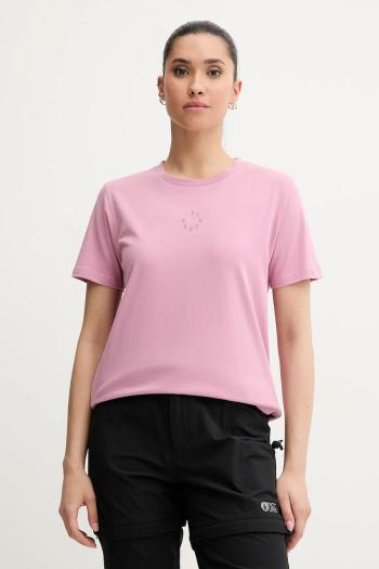 Bavlnené tričko Picture Virel dámske, ružová farba, WTS0575