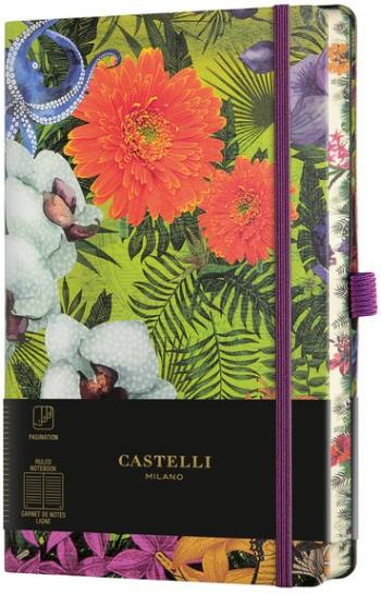 Jegyzetfüzet CASTELLI MILANO Eden Orchid, M-es méret