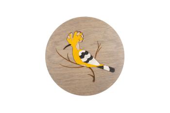 Dřevěná dekorace Hoopoe Wooden Image s možností výměny či vrácení do 30 dnů