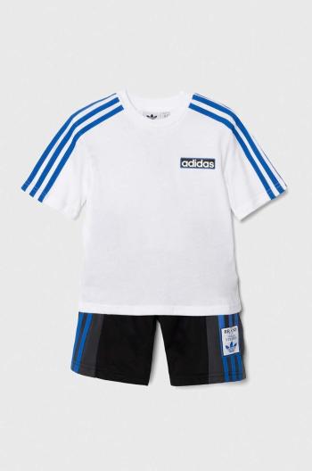 Dětská souprava adidas Originals SHORT TEE SET bílá barva, IW3588