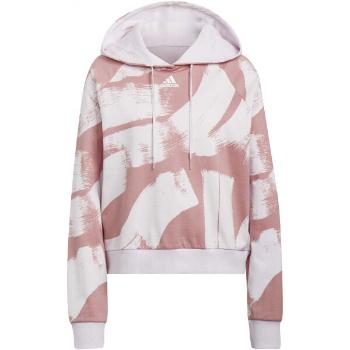 adidas AOP HOODIE Dámská mikina, růžová, velikost