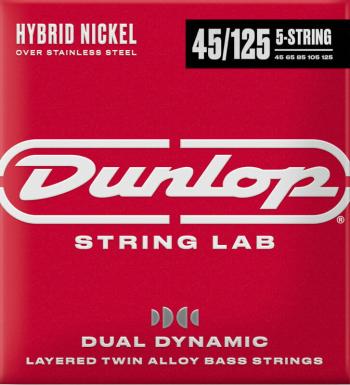 Dunlop DBHYN45125 String Lab Hybrid Nickel Struny pro 5-strunnou baskytaru