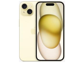 Apple iPhone 15 5G 128GB 6GB Sárga Okostelefon
