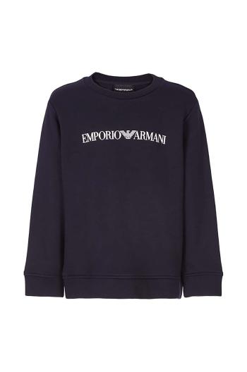 Dětská mikina Emporio Armani tmavomodrá barva, s potiskem, 8N4MR6 1JRIZ