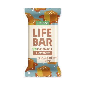 Tyčinka Lifebar Oat Snack proteinová slaný karamel 40 g BIO    LIFEFOOD