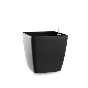 Flower Lover Ghiveci cu auto-apărare Quadrato matt antracit, 22 cm, antracit, 22 cm