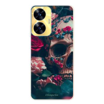 Odolné silikonové pouzdro iSaprio - Skull in Roses - Realme C55