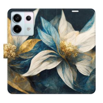 Flipové pouzdro iSaprio - Gold Flowers - Xiaomi Redmi Note 13 Pro 5G / Poco X6 5G