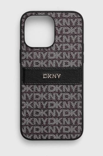 Obal na telefon Dkny iPhone 14 Pro Max 6.7 černá barva, DKHCP14XPRTHSLK