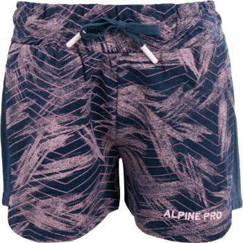 ALPINE PRO LEVO Lány rövidnadrág, sötétkék, méret 104-110