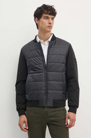 Bunda Tommy Hilfiger pánská, černá barva, přechodná, MW0MW35653