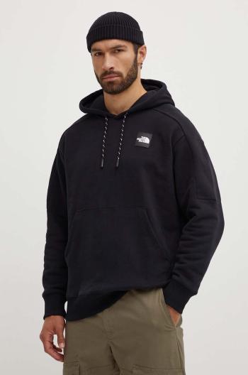 Bavlněná mikina The North Face U 489 Hoodie pánská, černá barva, s kapucí, s aplikací, NF0A87D7JK31