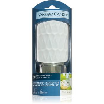 Yankee Candle Clean Cotton elektrický difuzér + náhradní náplň 1 ks