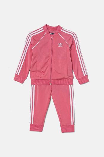 Kojenecká tepláková souprava adidas Originals SST TRACKSUIT růžová barva, IX5172