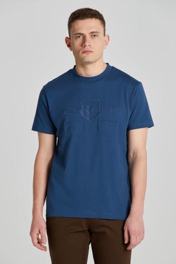 TRIČKO GANT REG TONAL SHIELD SS T-SHIRT DUSTY BLUE SEA