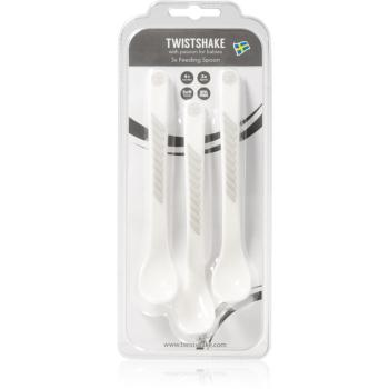 Twistshake Feeding Spoons lžička White 4 m+ 3 ks