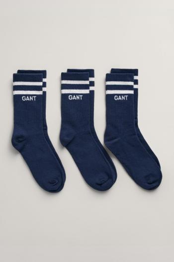 PONOŽKY GANT SPORT SOCKS 3-PACK EVENING BLUE