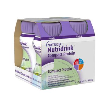 Nutridrink Compact Protein s příchutí chladivé okurky/limetky 4x125 ml