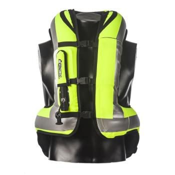 Airbagová vesta Helite Turtle HiVis 1, mechanická s trhačkou  žlutá  XS