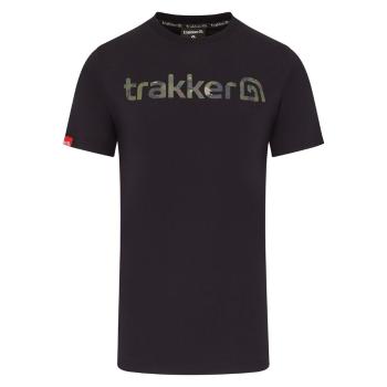 Trakker Tričko CR Logo T-shirt Black Camo - XXL