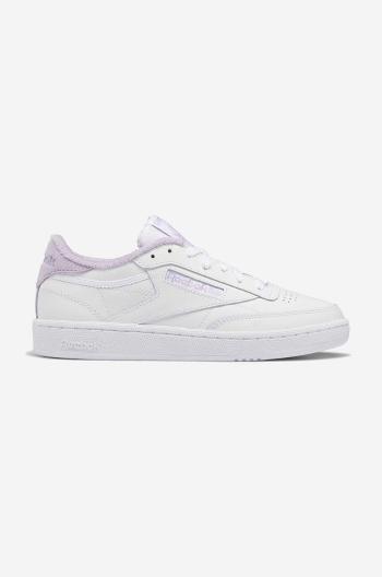 Kožené sneakers boty Reebok Club C 85 bílá barva, GV7000-white