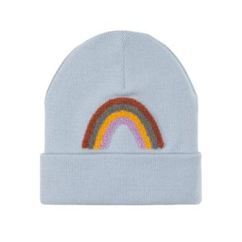 LÄSSIG Little Dětská čepice Gang rainbow light blue