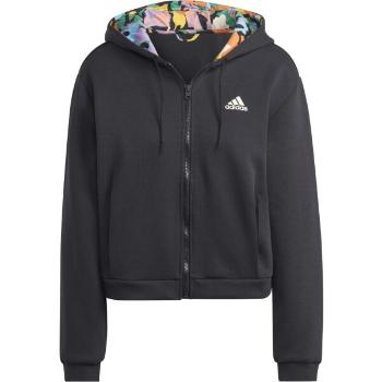 adidas AOP FULL-ZIP HOODIE Dámská mikina, černá, velikost