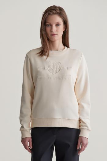 MIKINA GANT REG TONAL SHIELD C-NECK SWEAT LINEN