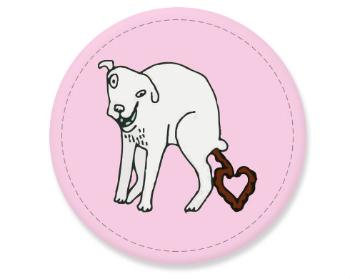 Placka magnet Valentine dog